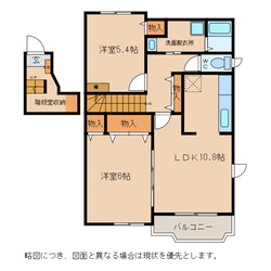 ラ　ぺジーブルの物件間取画像